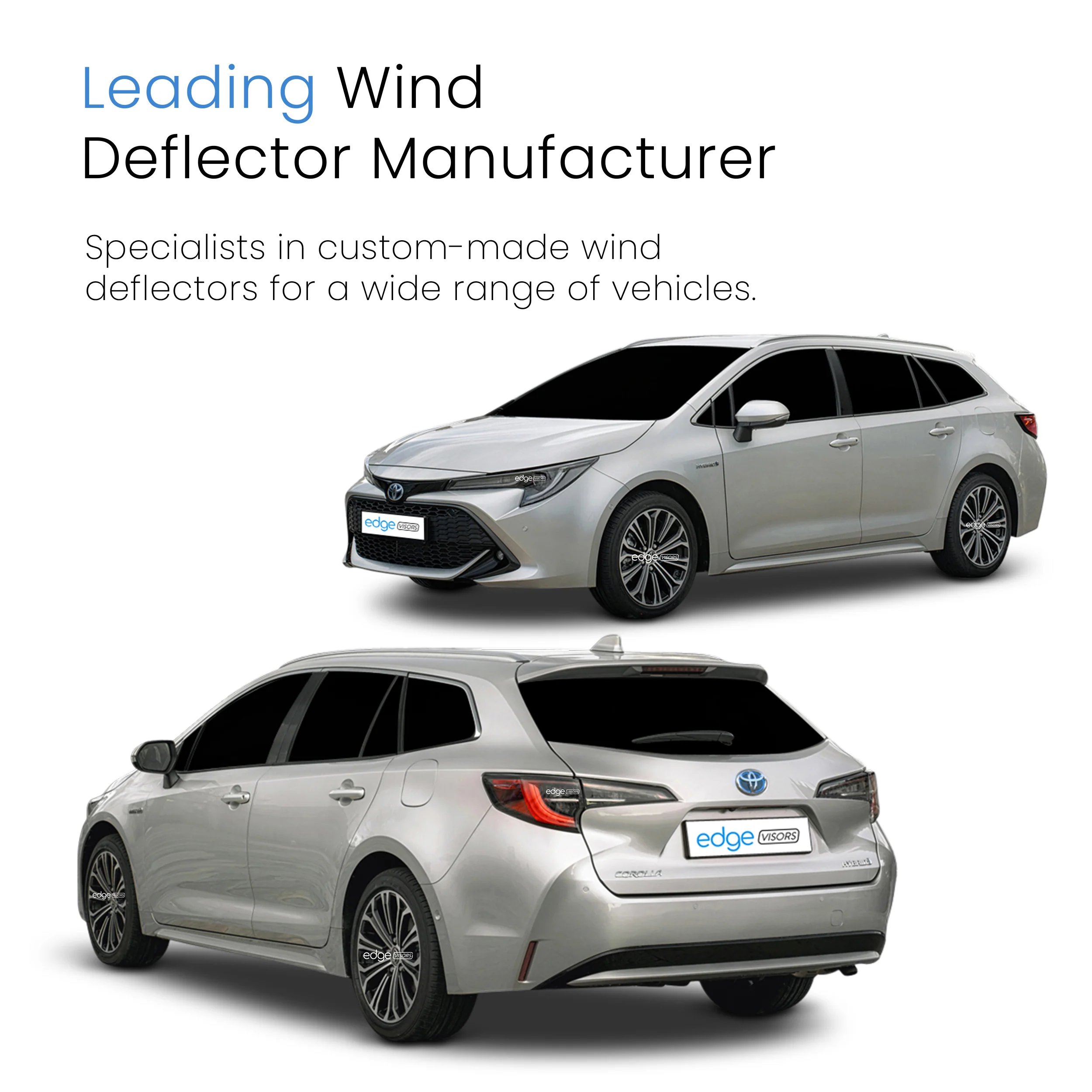 Toyota Corolla MK12 2018-Onwards 5 Door Estate Wind Deflectors 4pc - Image 4
