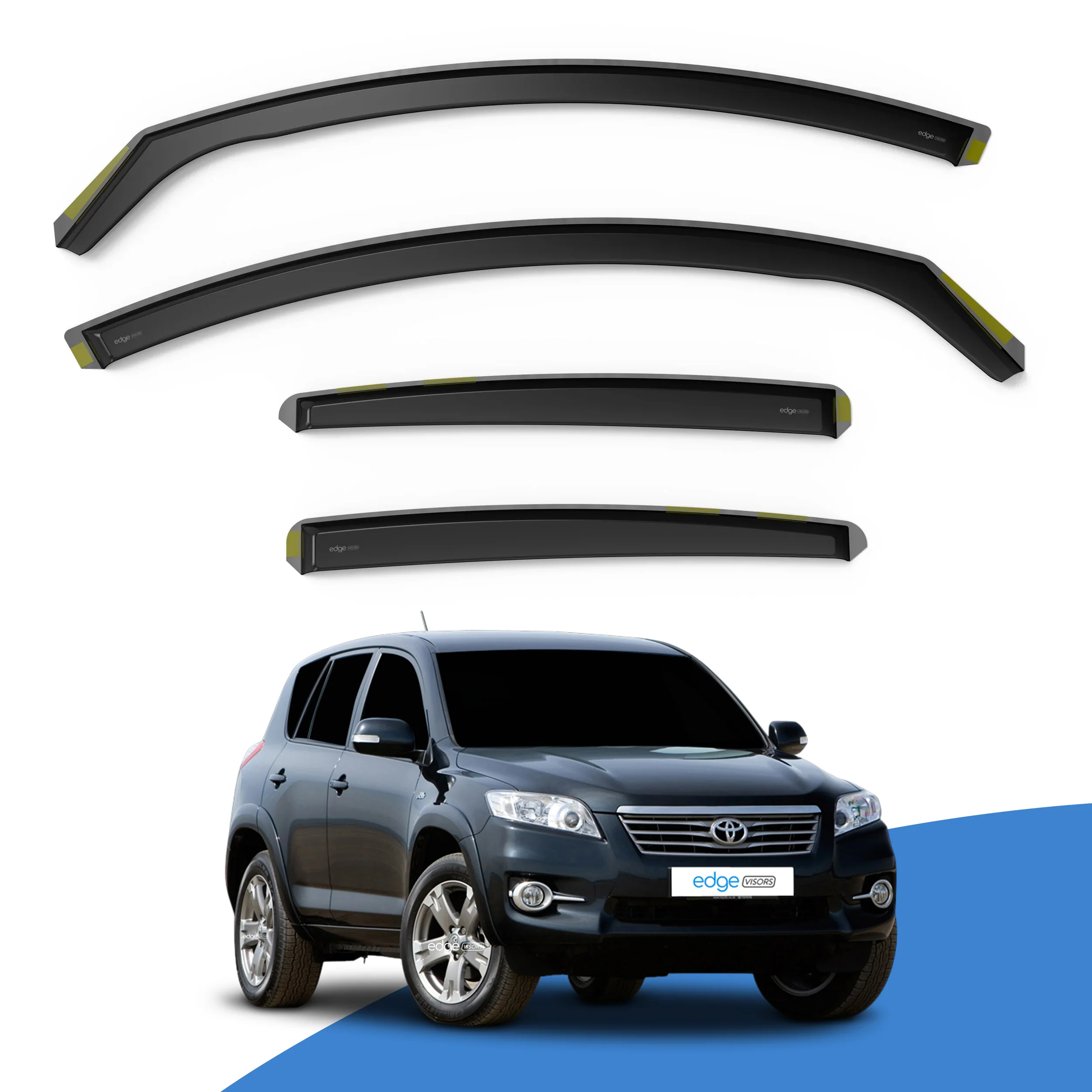 Toyota RAV-4 MK3 2005-2012 5 Door SUV Wind Deflectors 4pc - Image 2