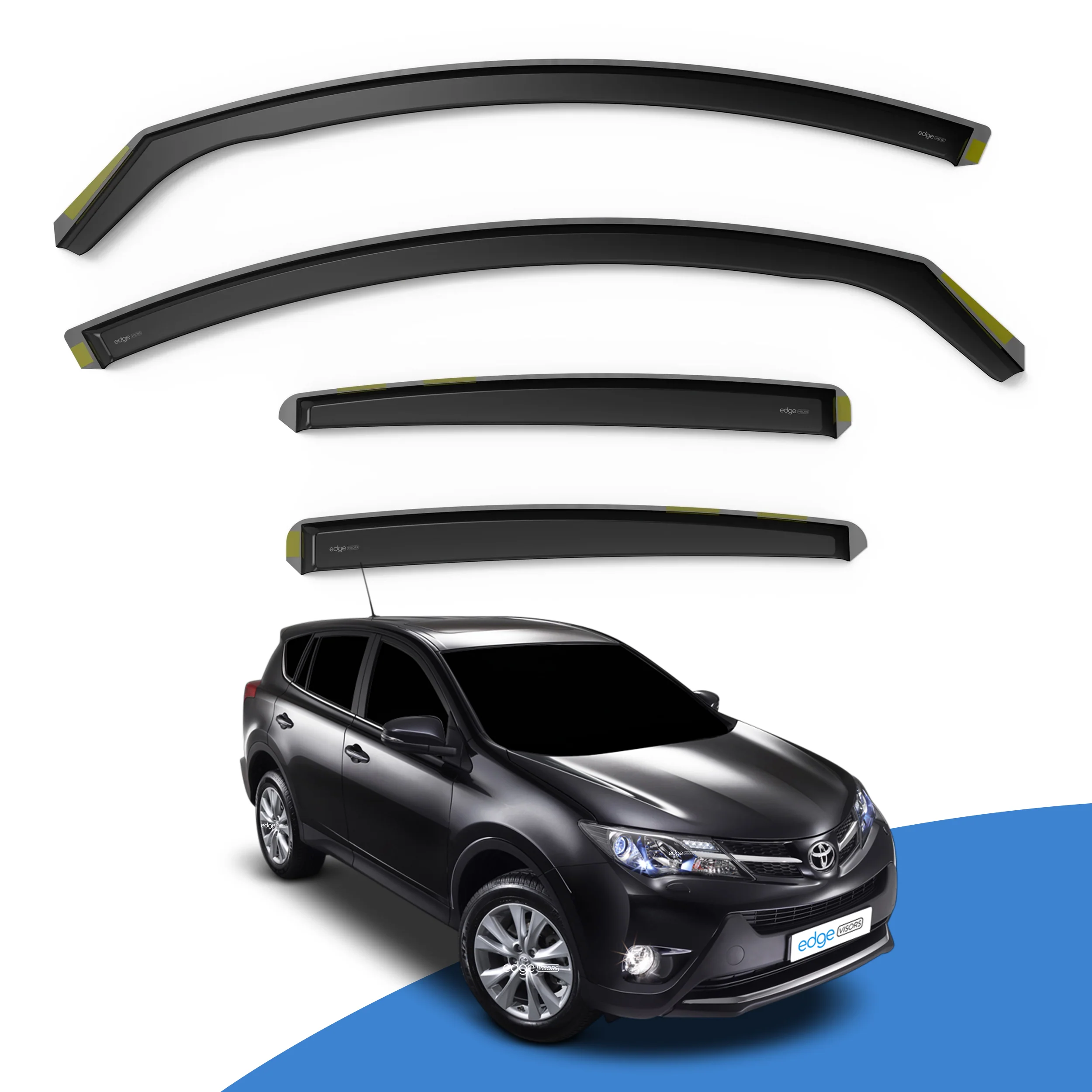 Toyota RAV-4 MK4 2013-2018 5 Door SUV Wind Deflectors 4pc - Image 2