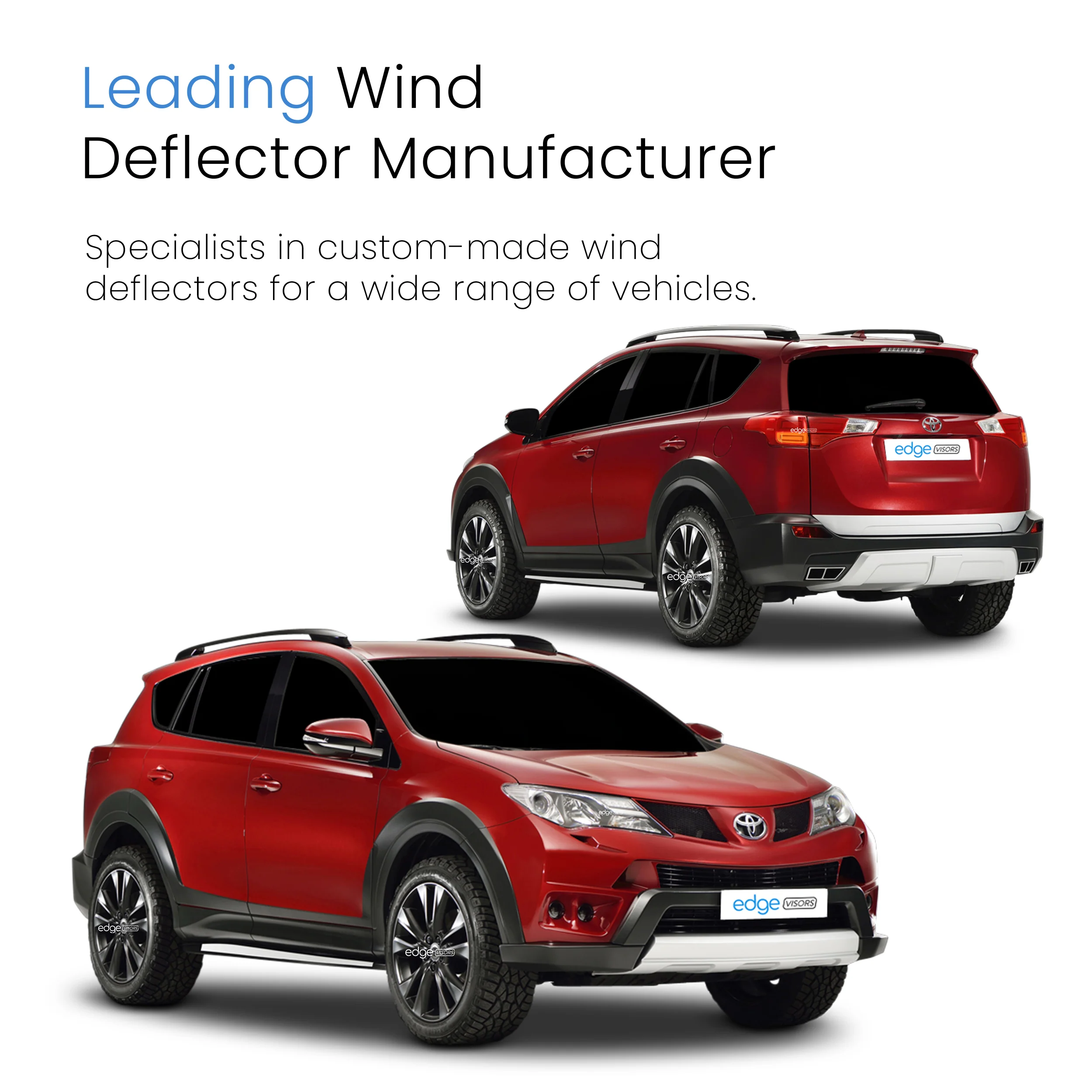 Toyota RAV-4 MK4 2013-2018 5 Door SUV Wind Deflectors 4pc - Image 4