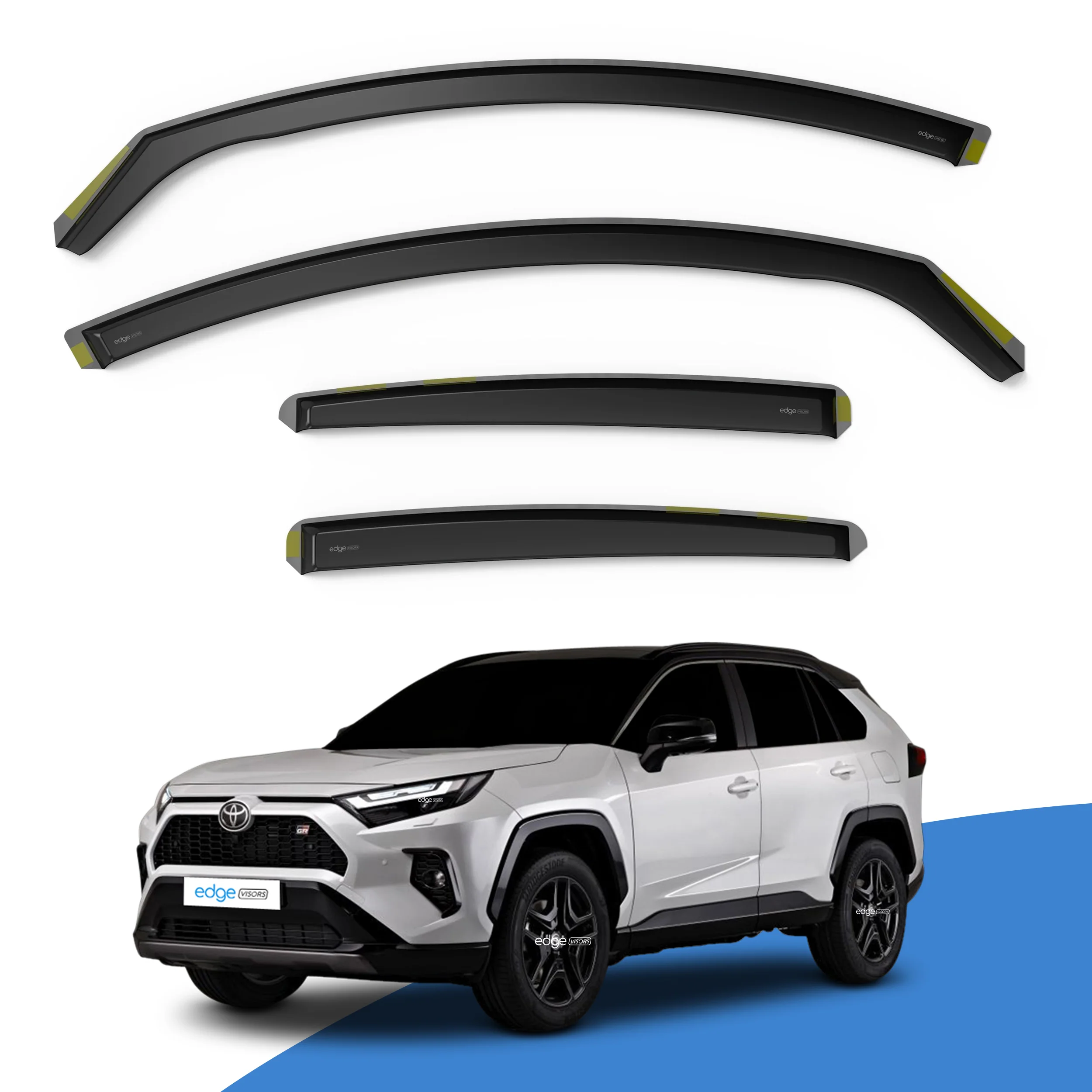 Toyota RAV-4 MK5 2019-onwards 5 Door SUV Wind Deflectors 4pc - Image 2