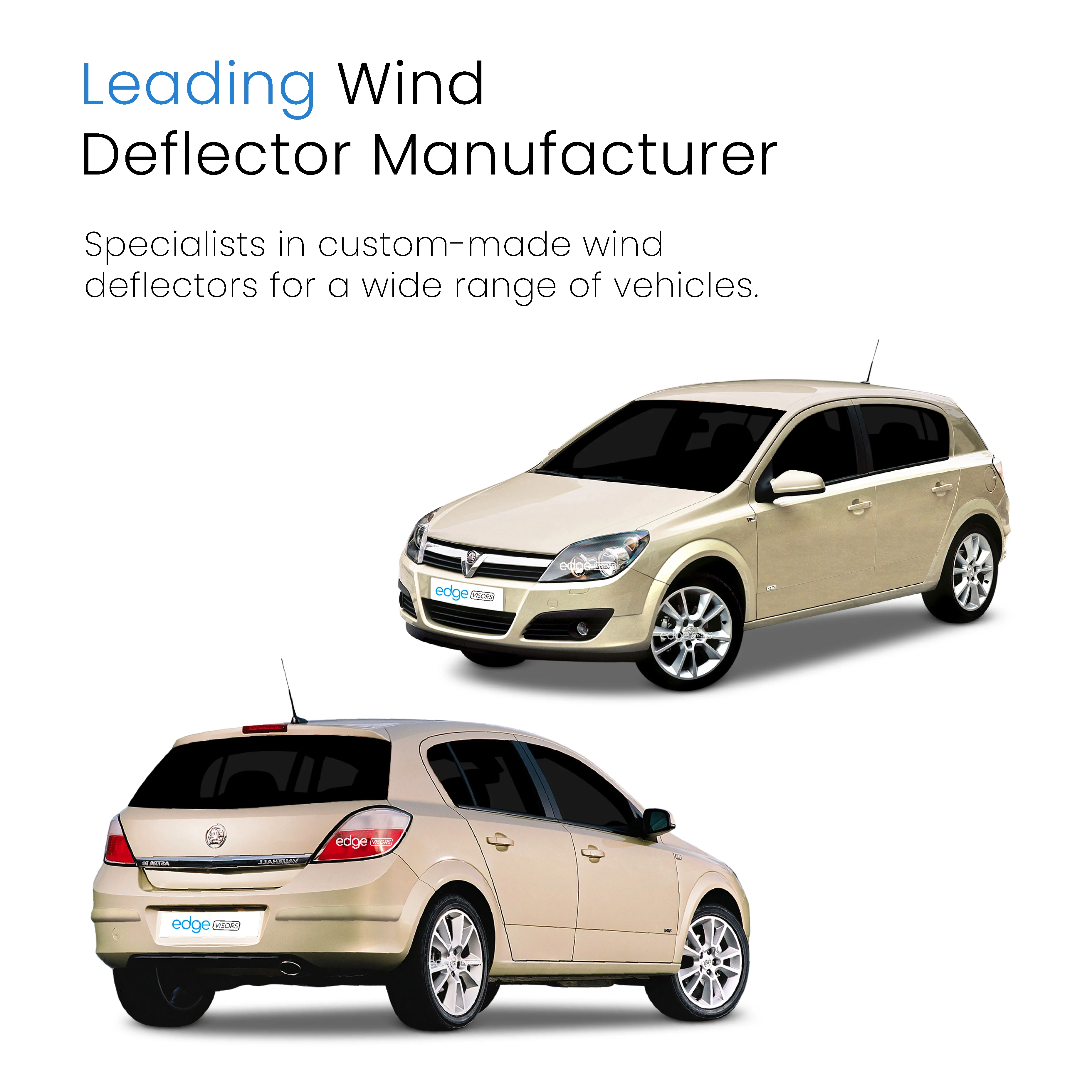 Vauxhall Astra H MK5 2004-2009 5 Door Hatchback Wind Deflectors 4pc - Image 4
