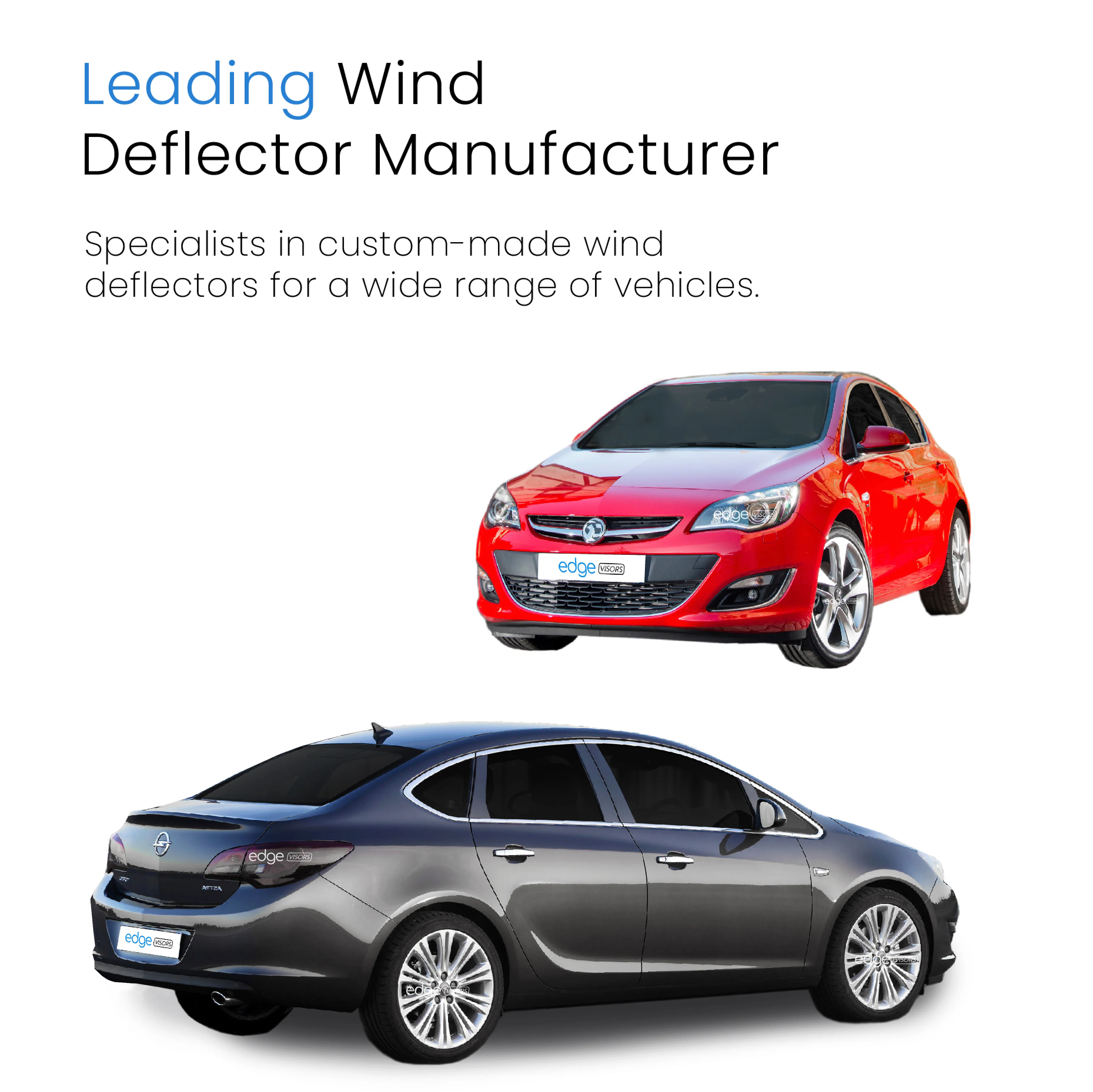 Vauxhall Astra J MK6 2009-2015 5 Door Hatchback/Saloon Wind Deflectors 4pc - Image 4