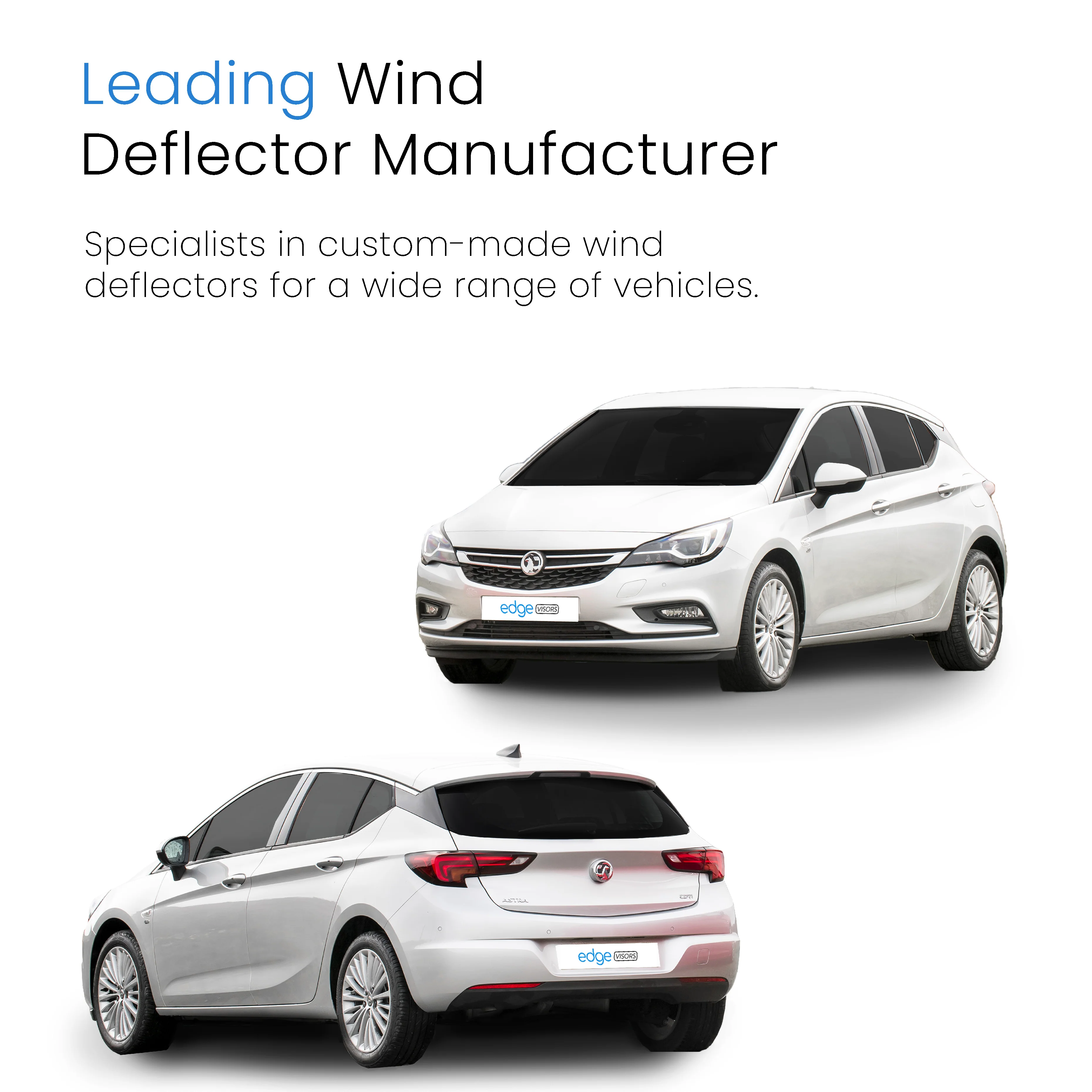 Vauxhall Astra K MK7 2015-2022 5 Door Hatchback Wind Deflectors 4pc - Image 4