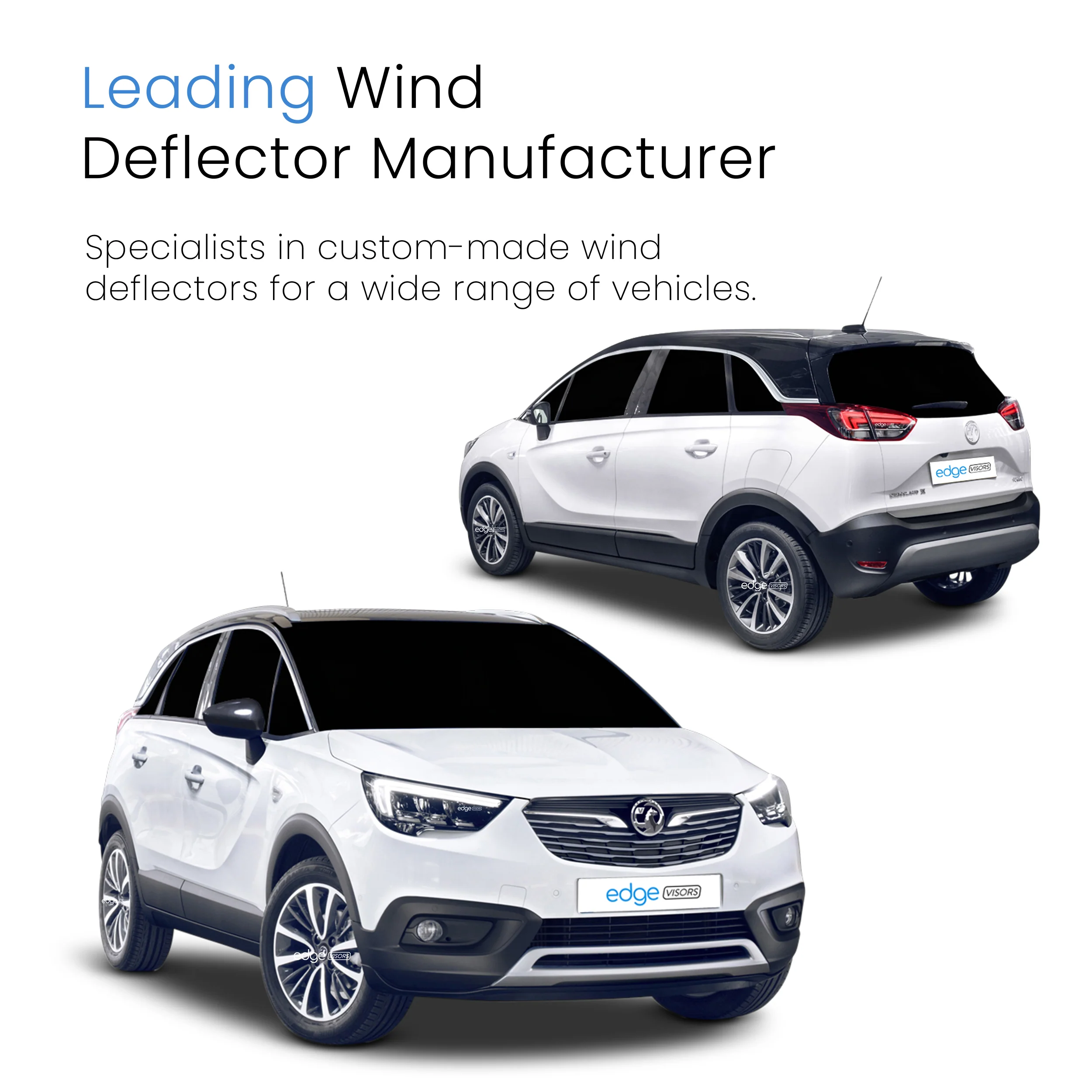 Vauxhall Crossland X 2017-Onwards 5 Door SUV Wind Deflectors 4pc - Image 4