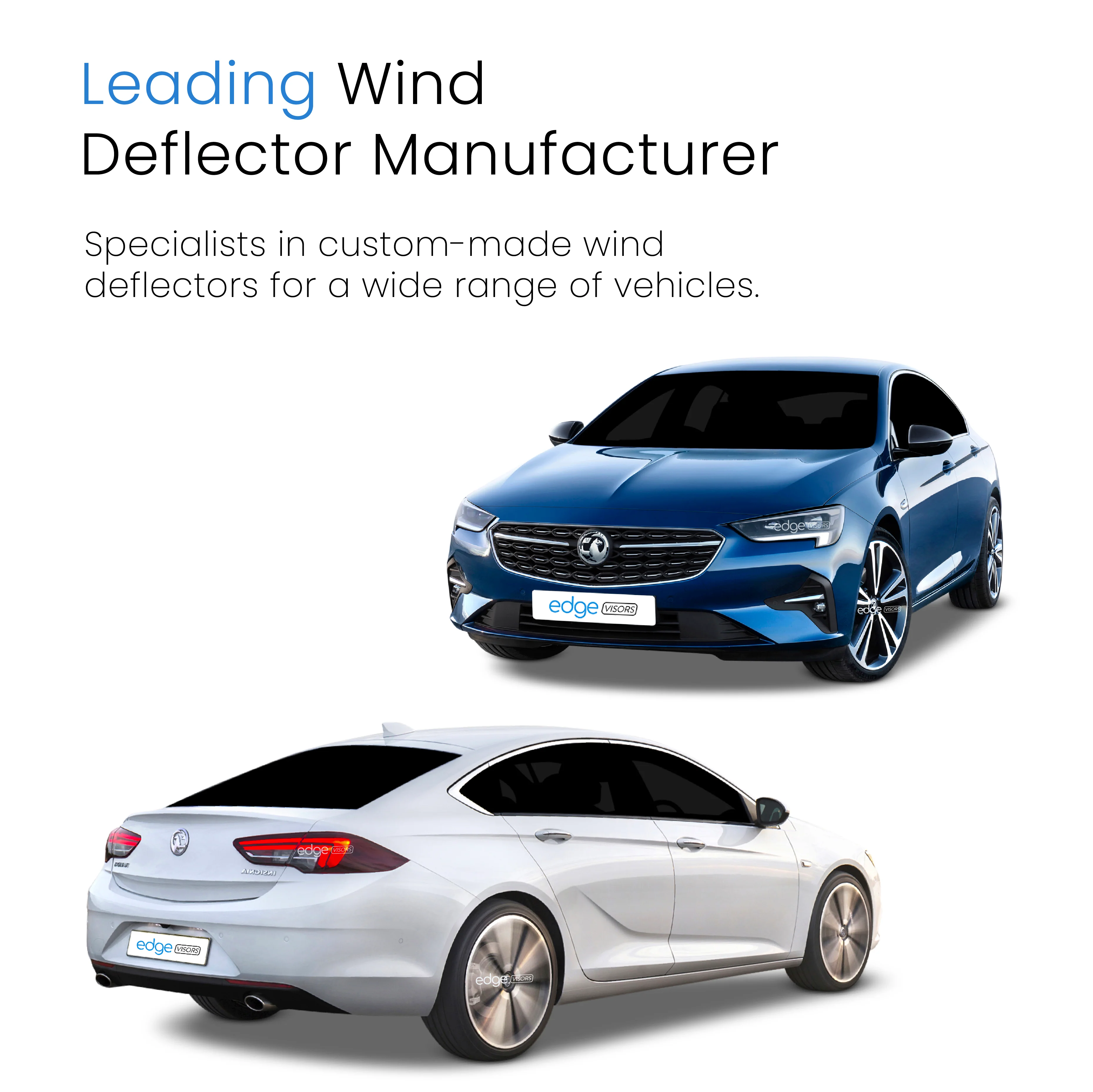 Vauxhall Insignia MK2 2017-2022 5 Door Hatchback Liftback Wind Deflectors 4pc - Image 4