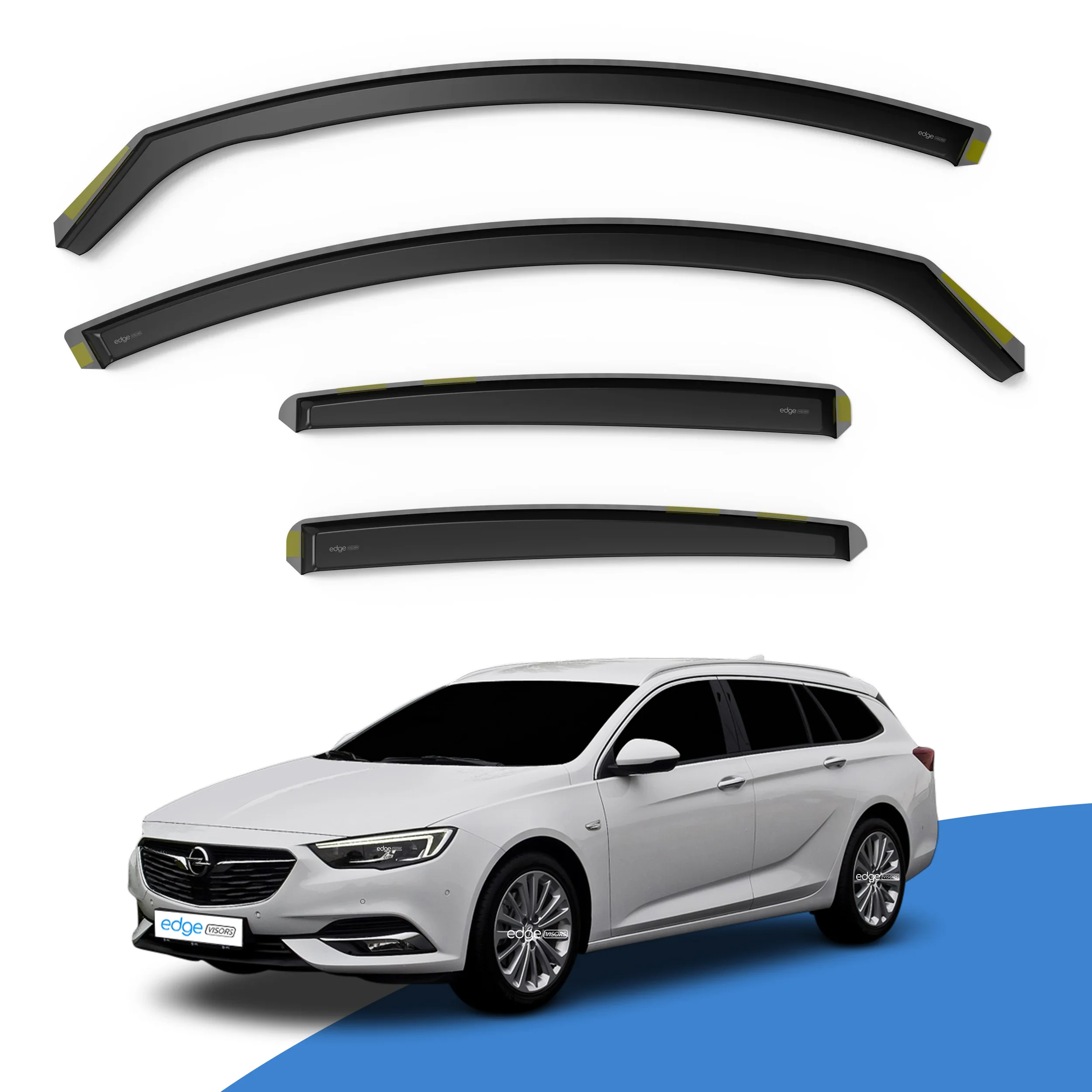 Vauxhall Insignia MK2 2017-2024 5 Door Estate Wind Deflectors 4pc - Image 2