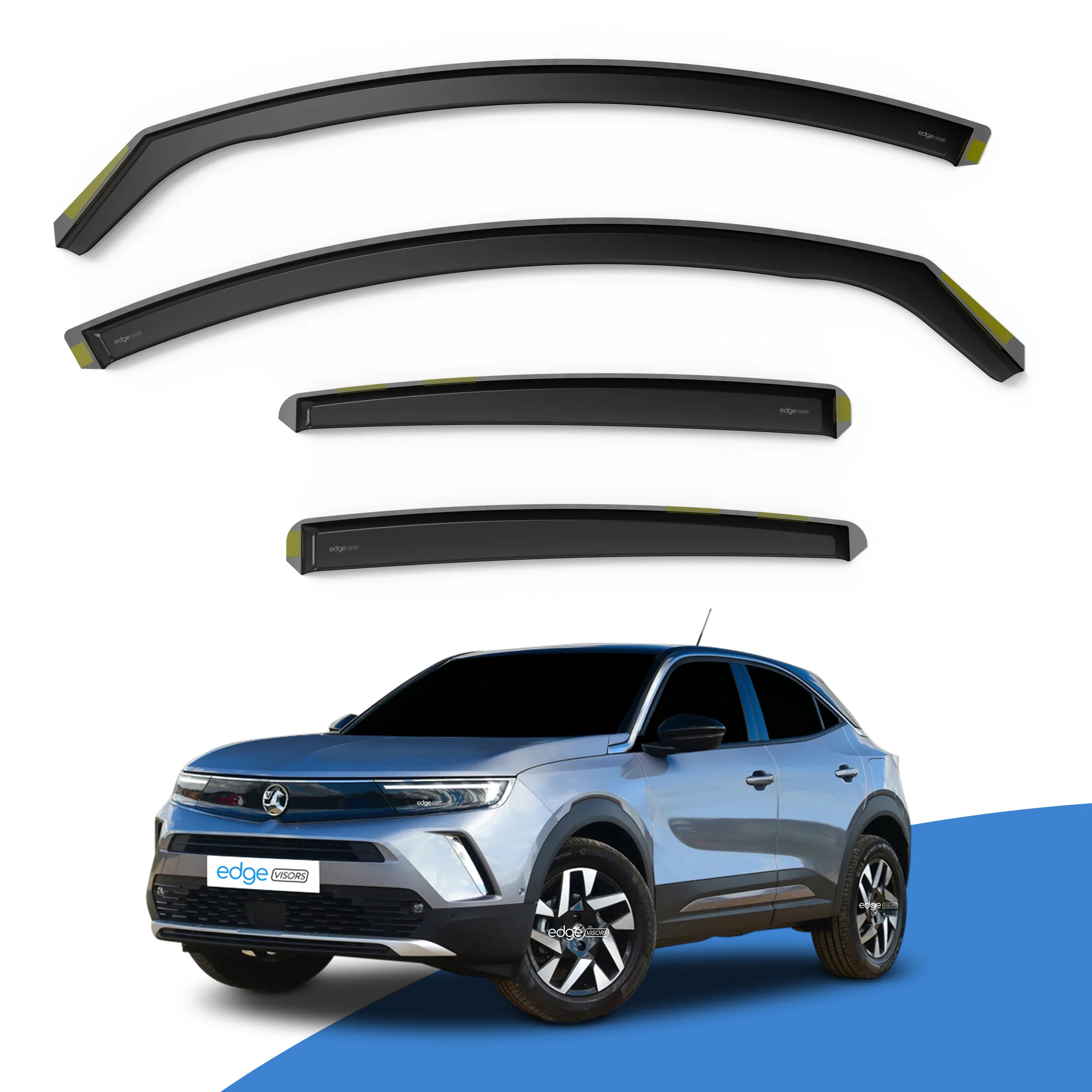 Vauxhall Mokka B MK2 2020-onwards 5 Door SUV Wind Deflectors 4pc - Image 2