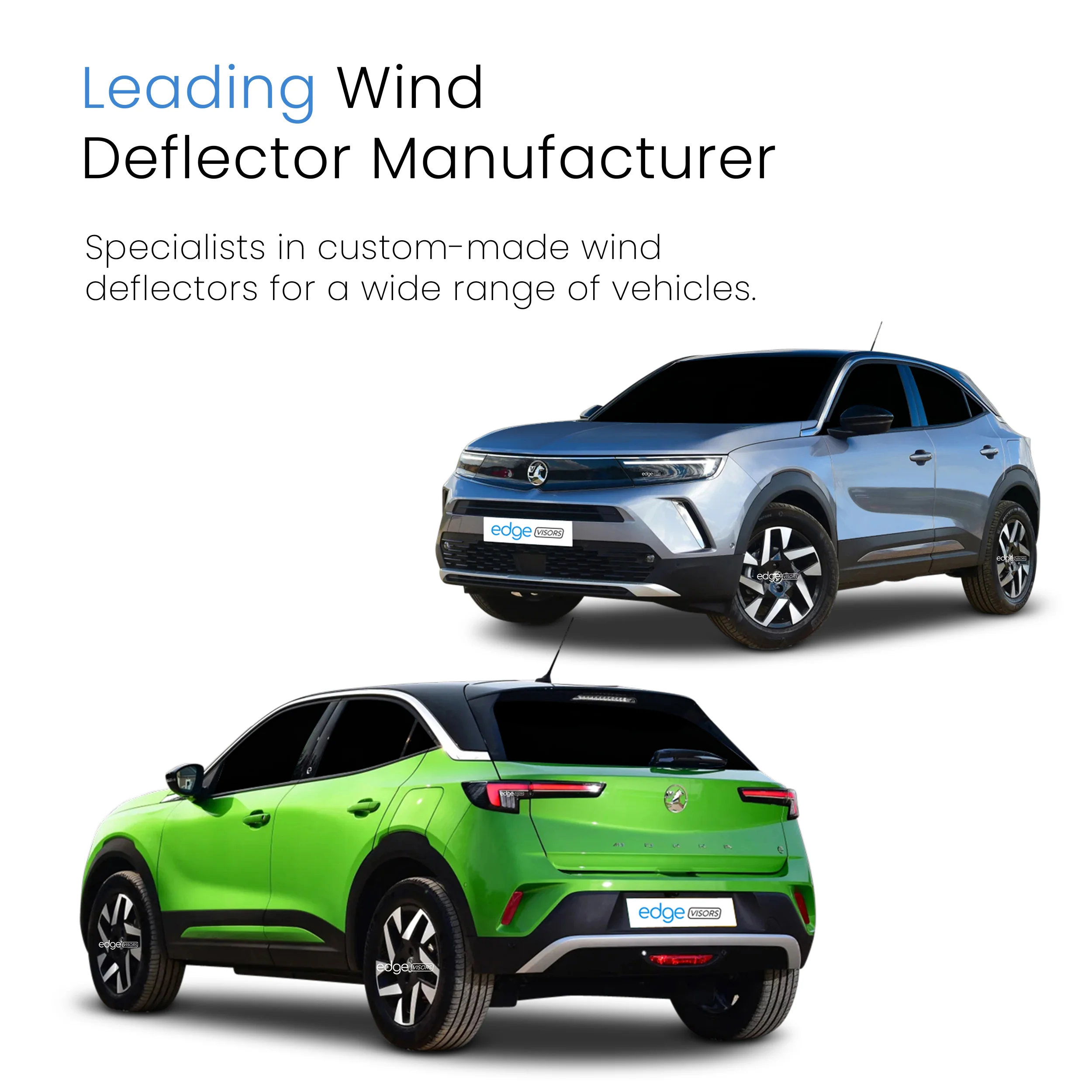 Vauxhall Mokka B MK2 2020-onwards 5 Door SUV Wind Deflectors 4pc - Image 4
