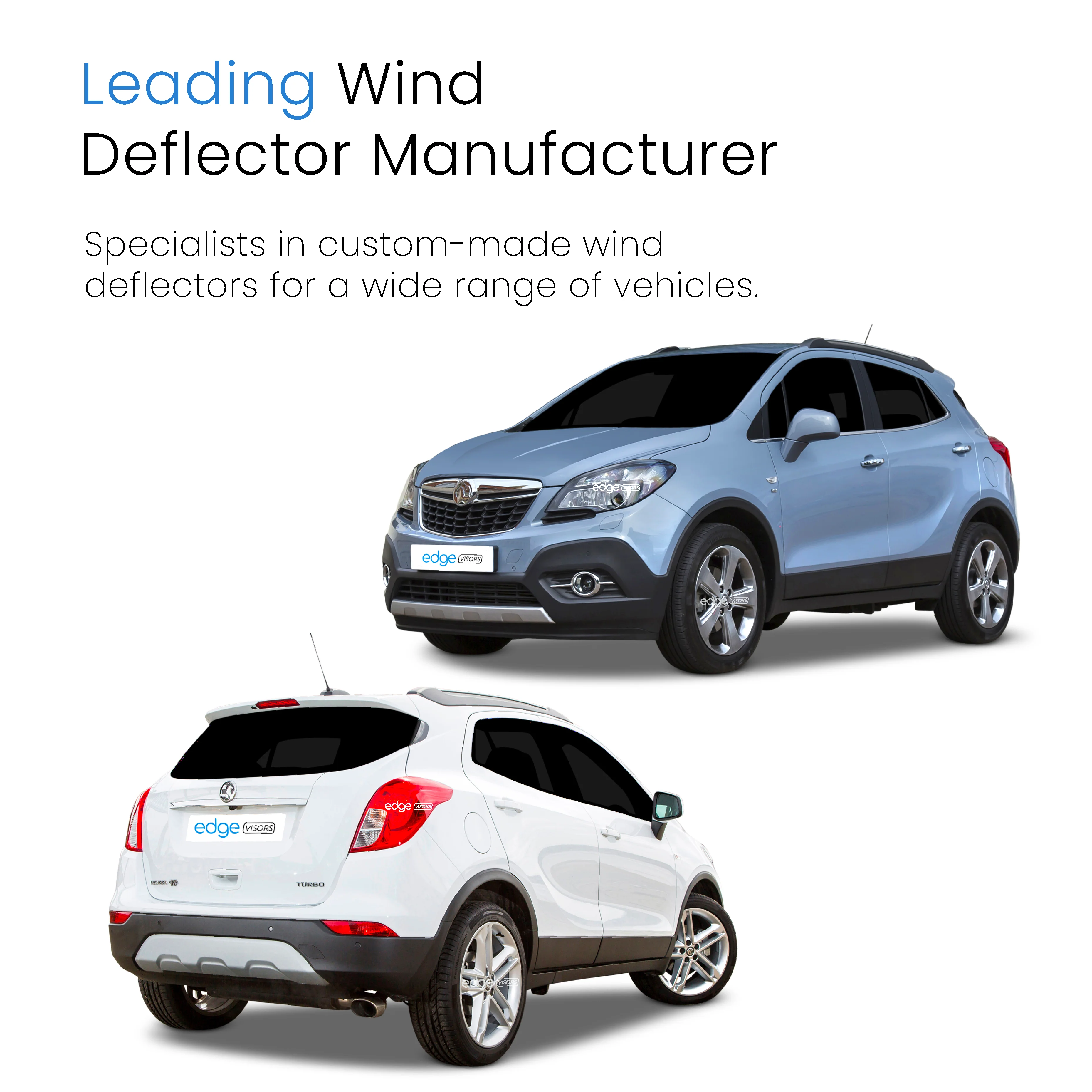 Vauxhall Mokka MK1 2012-2020 5 Door SUV Wind Deflectors 4pc - Image 4