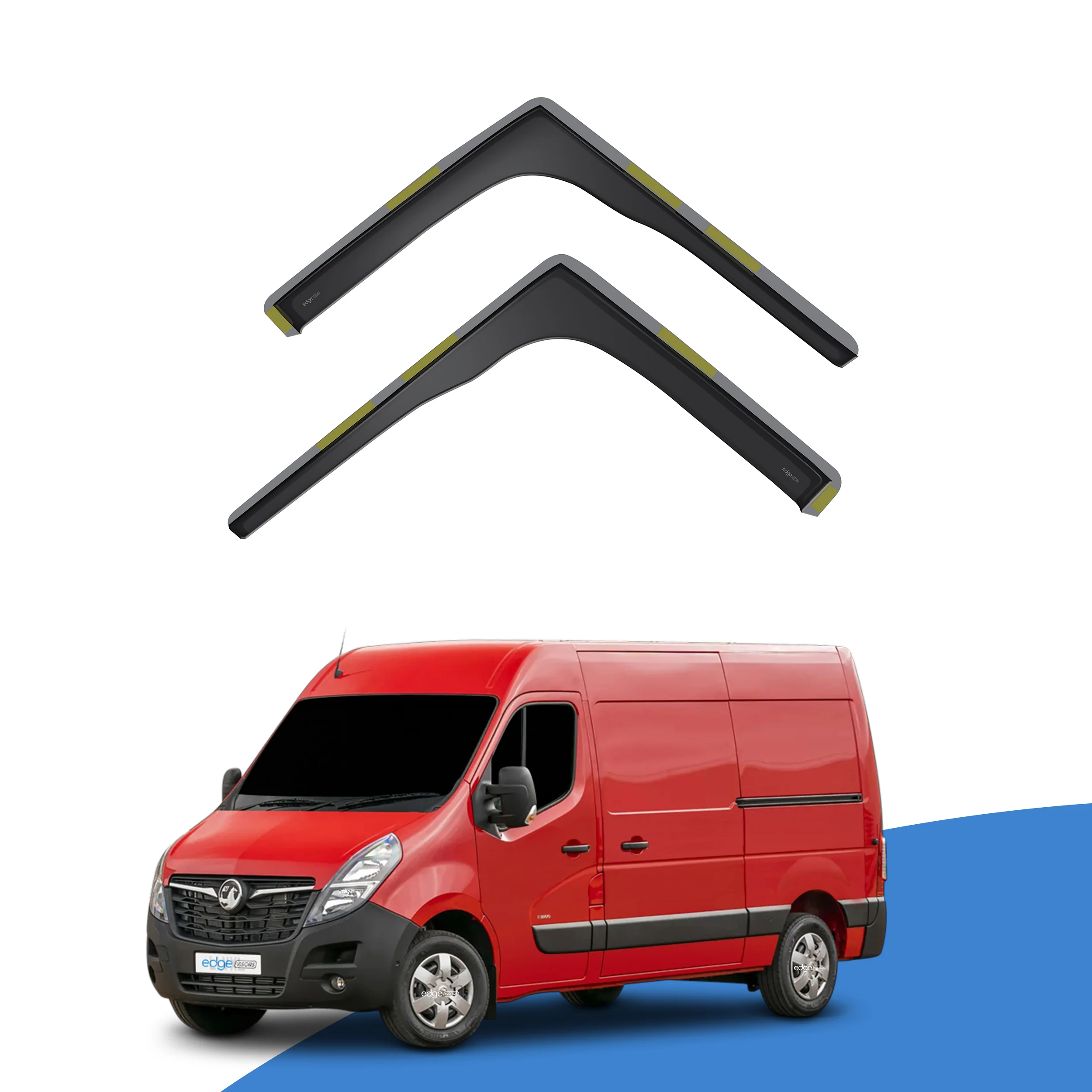 Vauxhall Movano B MK2 2010-2022 2 Door Van Wind Deflectors 2pc - Image 2