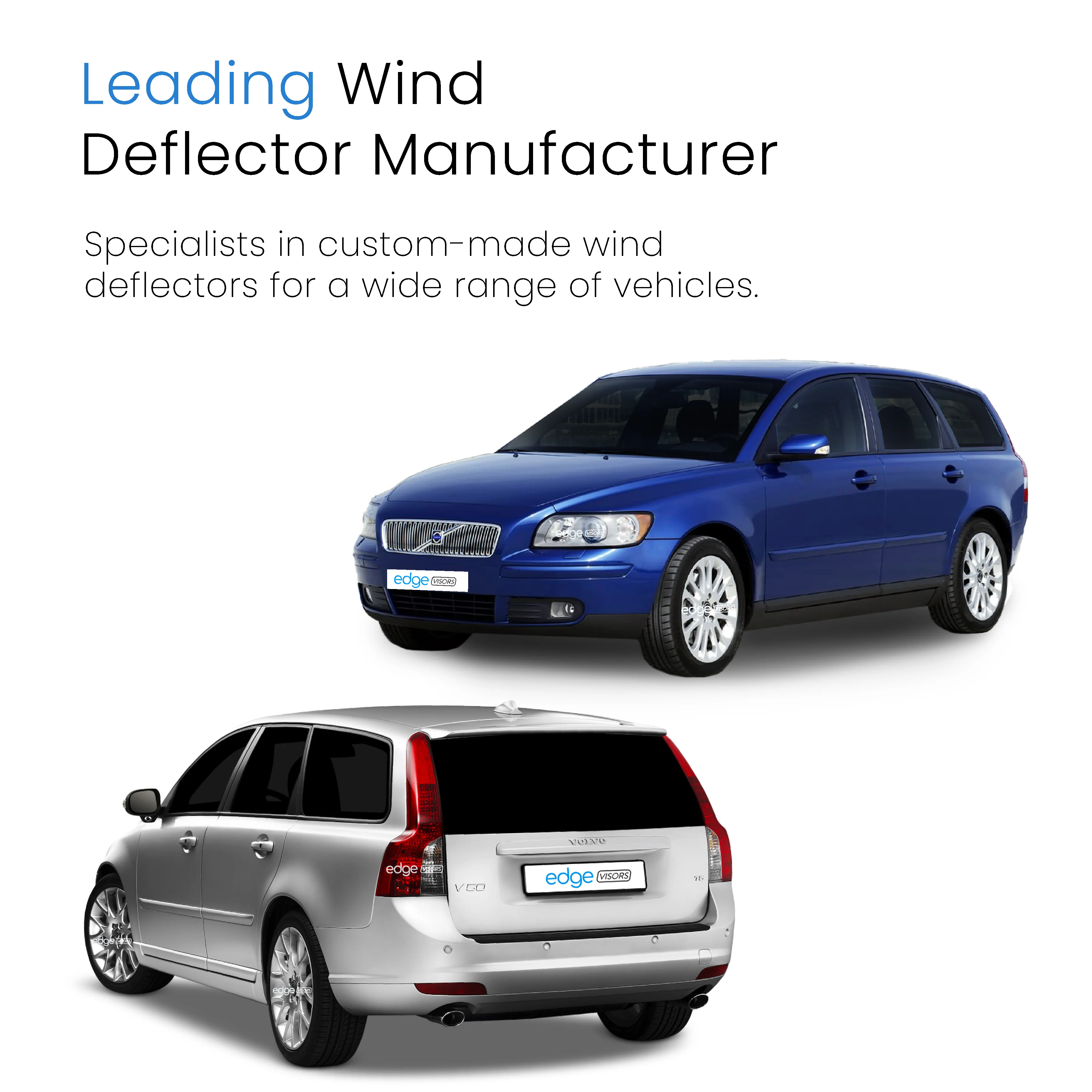 Volvo V50 2004-2012 5 Door Estate Wind Deflectors 4pc - Image 4