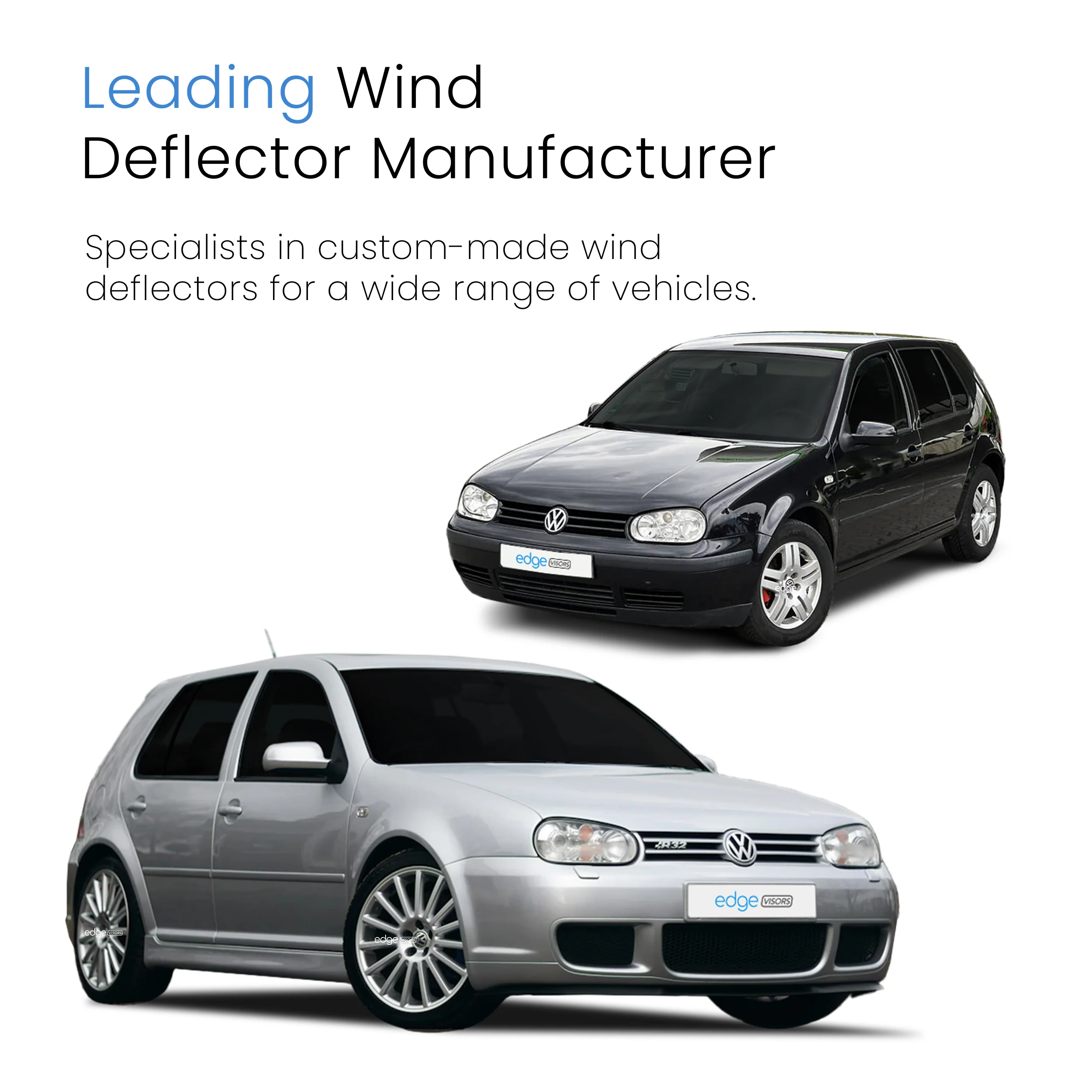 VW Golf MK4 1997-2004 5 Door Hatchback Wind Deflectors 4pc - Image 4