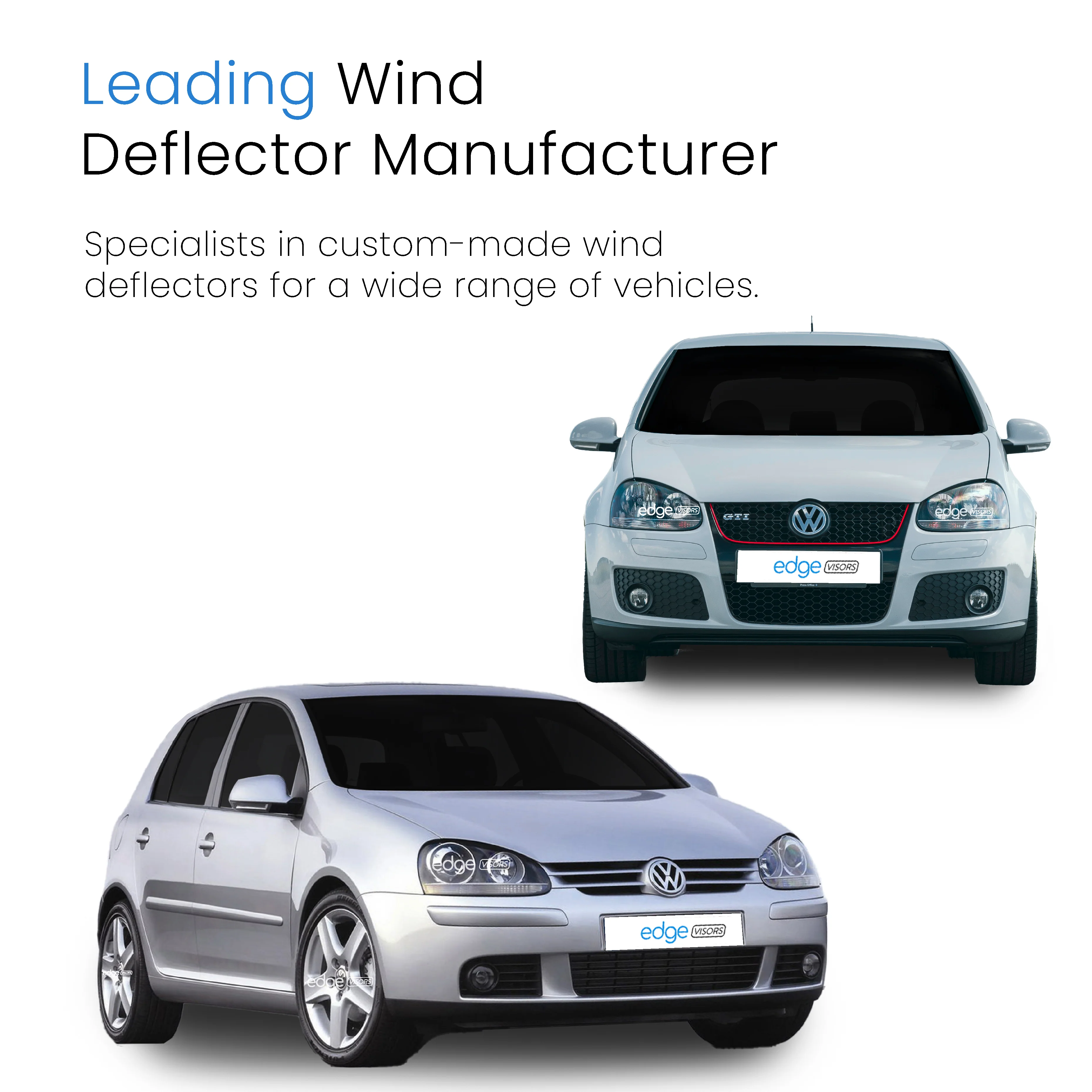 VW Golf MK5 2004-2009 5 Door Hatchback Wind Deflectors 4pc - Image 4