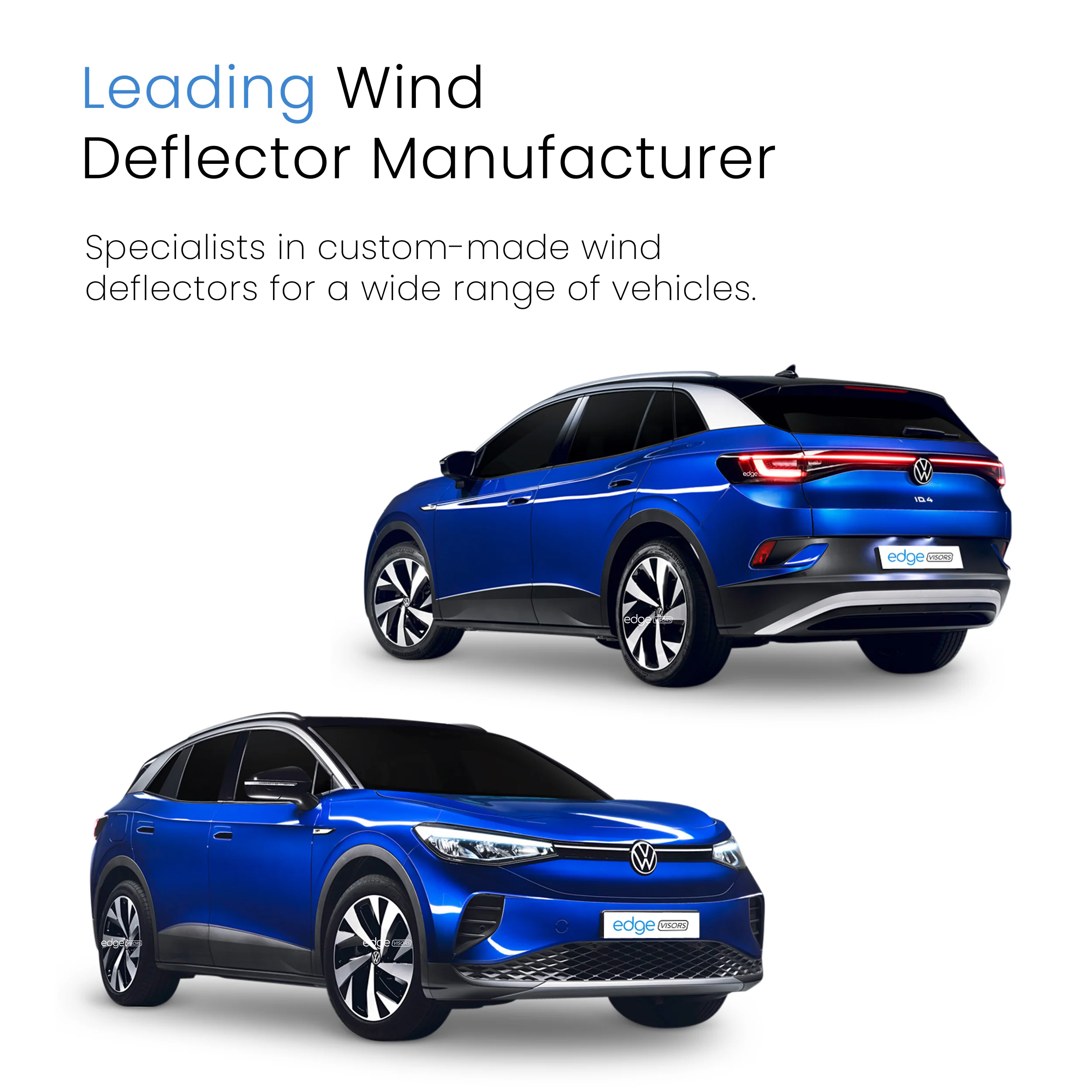 VW ID.4 2020-onwards 5 Door SUV Wind Deflectors 4pc - Image 4