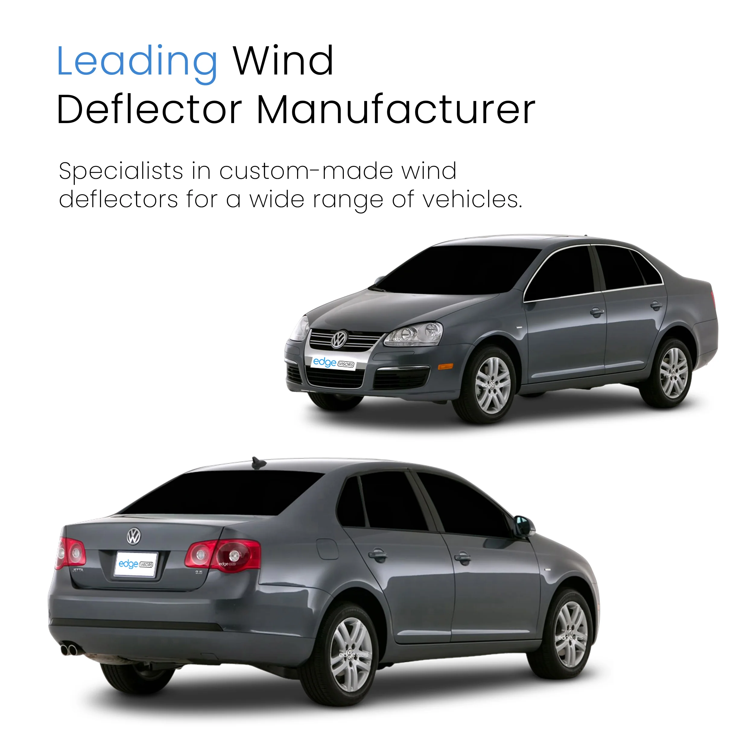 VW Jetta MK5 2005-2011 4 Door Saloon Wind Deflectors 4pc - Image 4