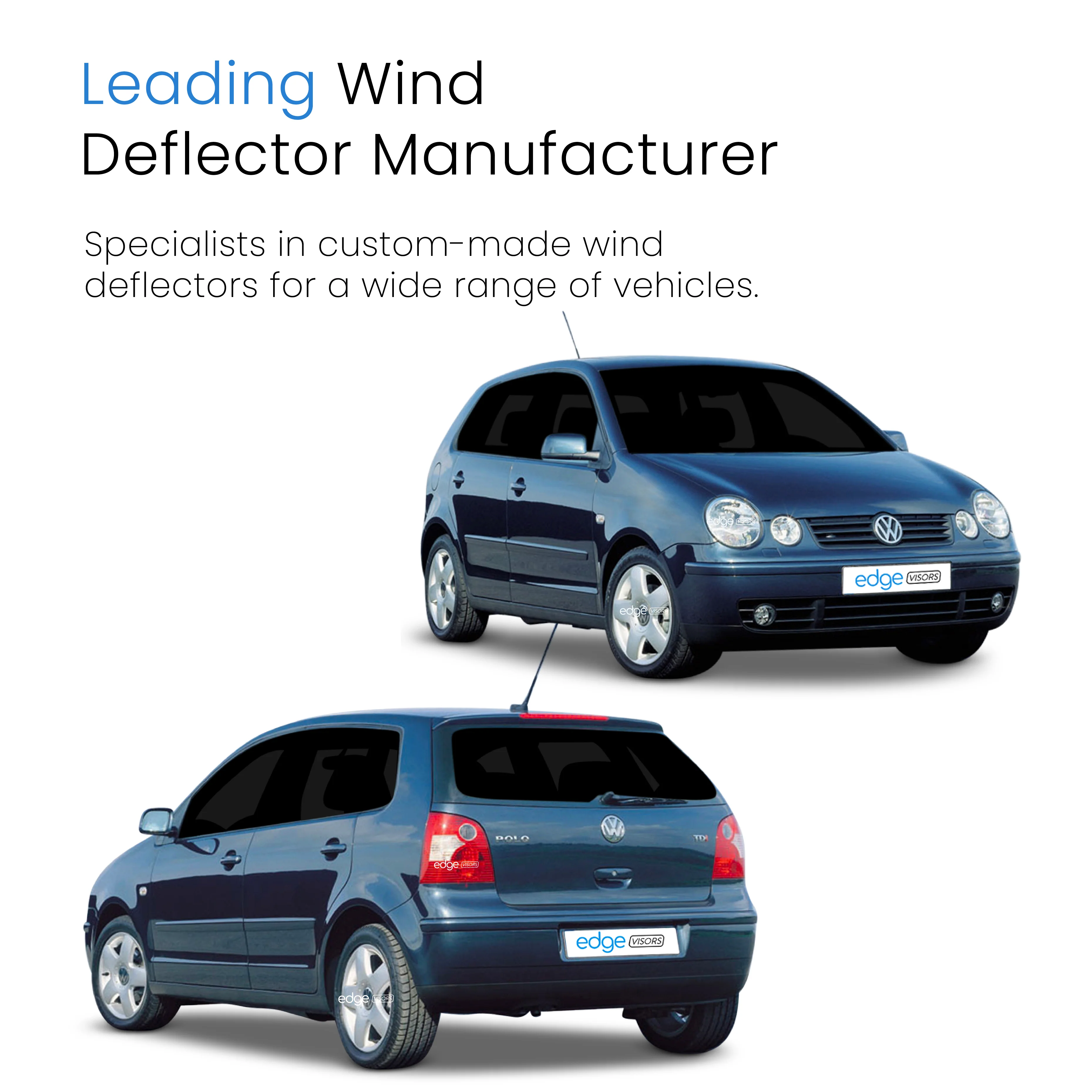 VW Polo MK4 9N / 9N3 2002-2009 5 Door Hatchback Wind Deflectors 4pc - Image 4