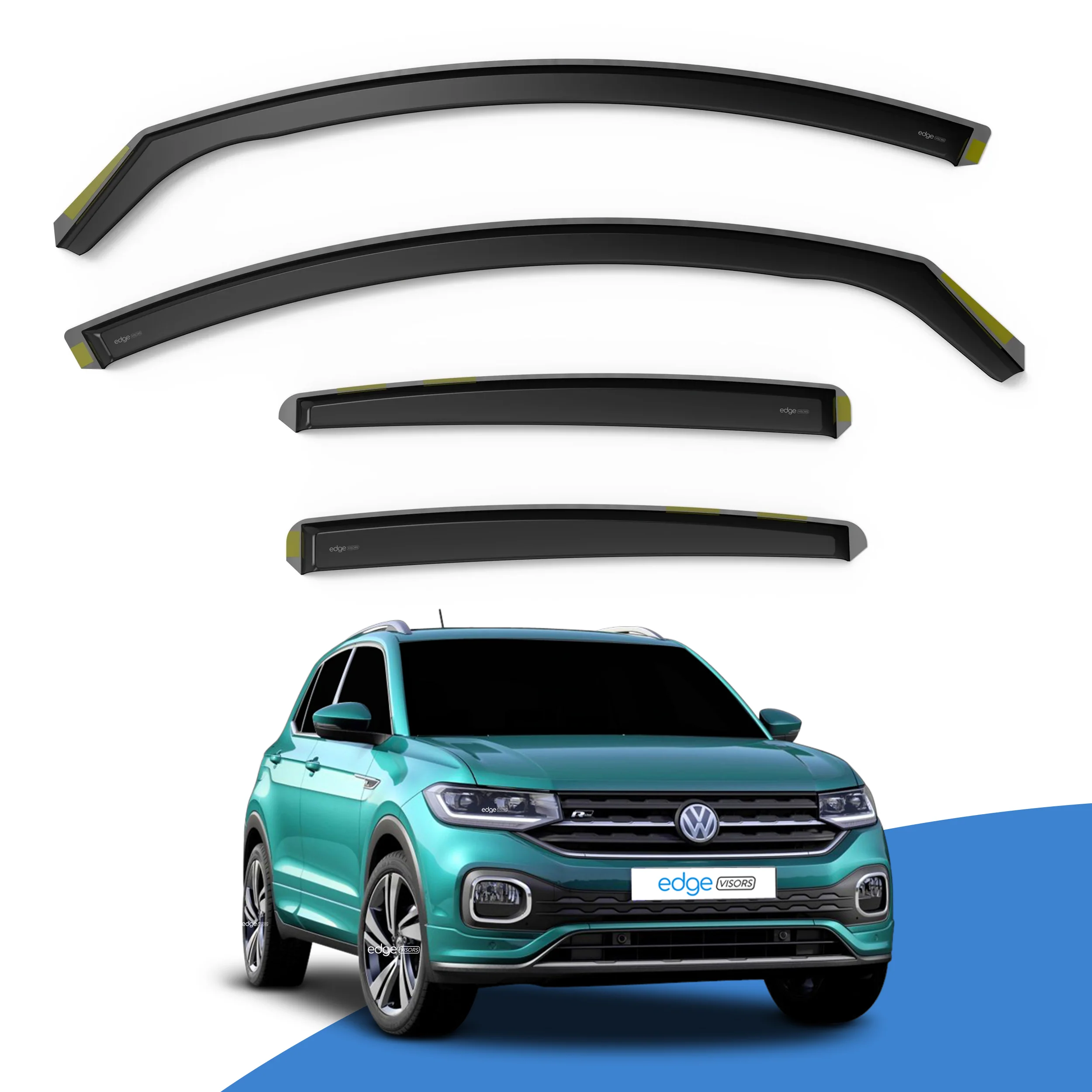 VW T-Cross 2019-onwards 5 Door SUV Wind Deflectors 4pc - Image 2