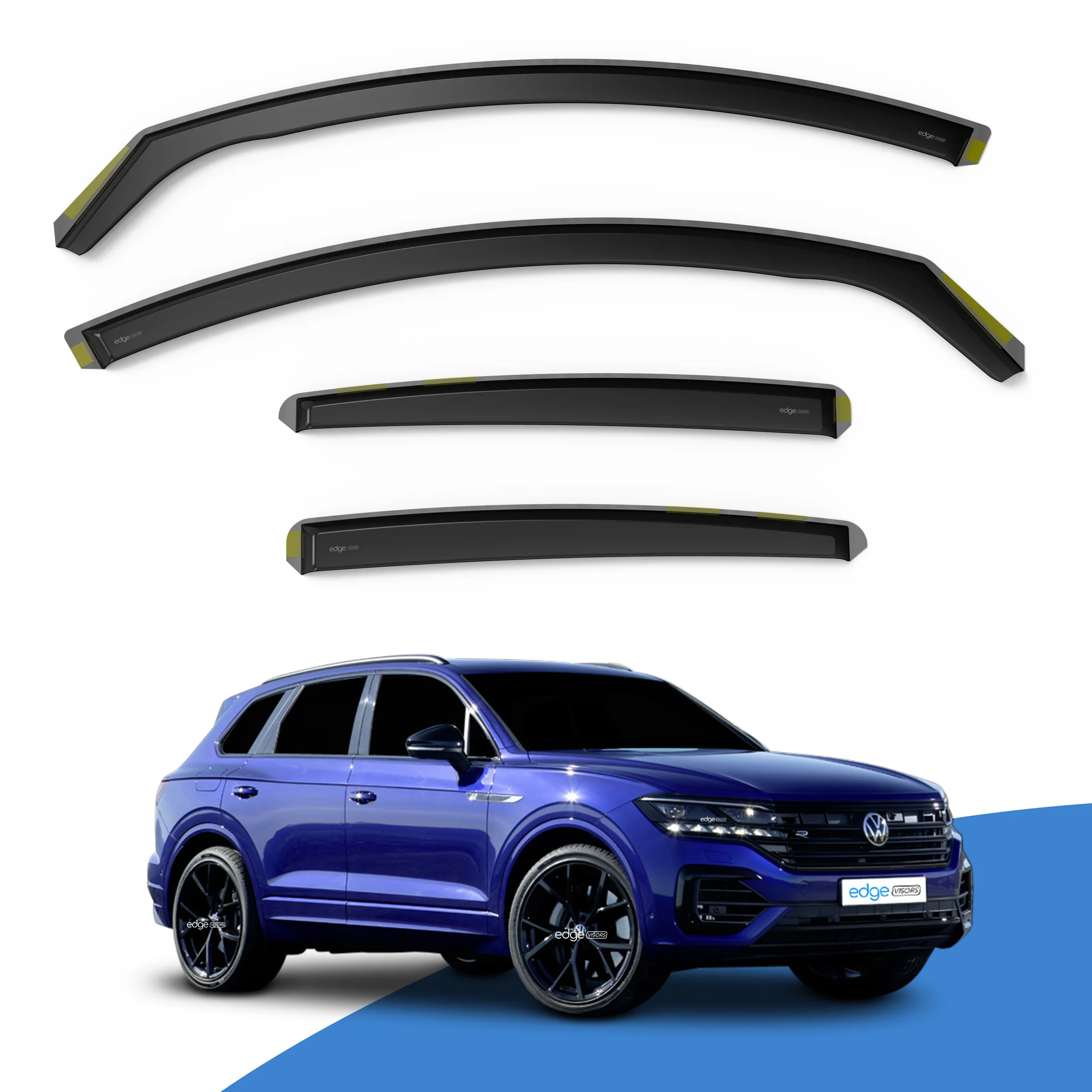 VW Touareg MK3 2018-onwards 5 Door SUV Wind Deflectors 4pc - Image 2