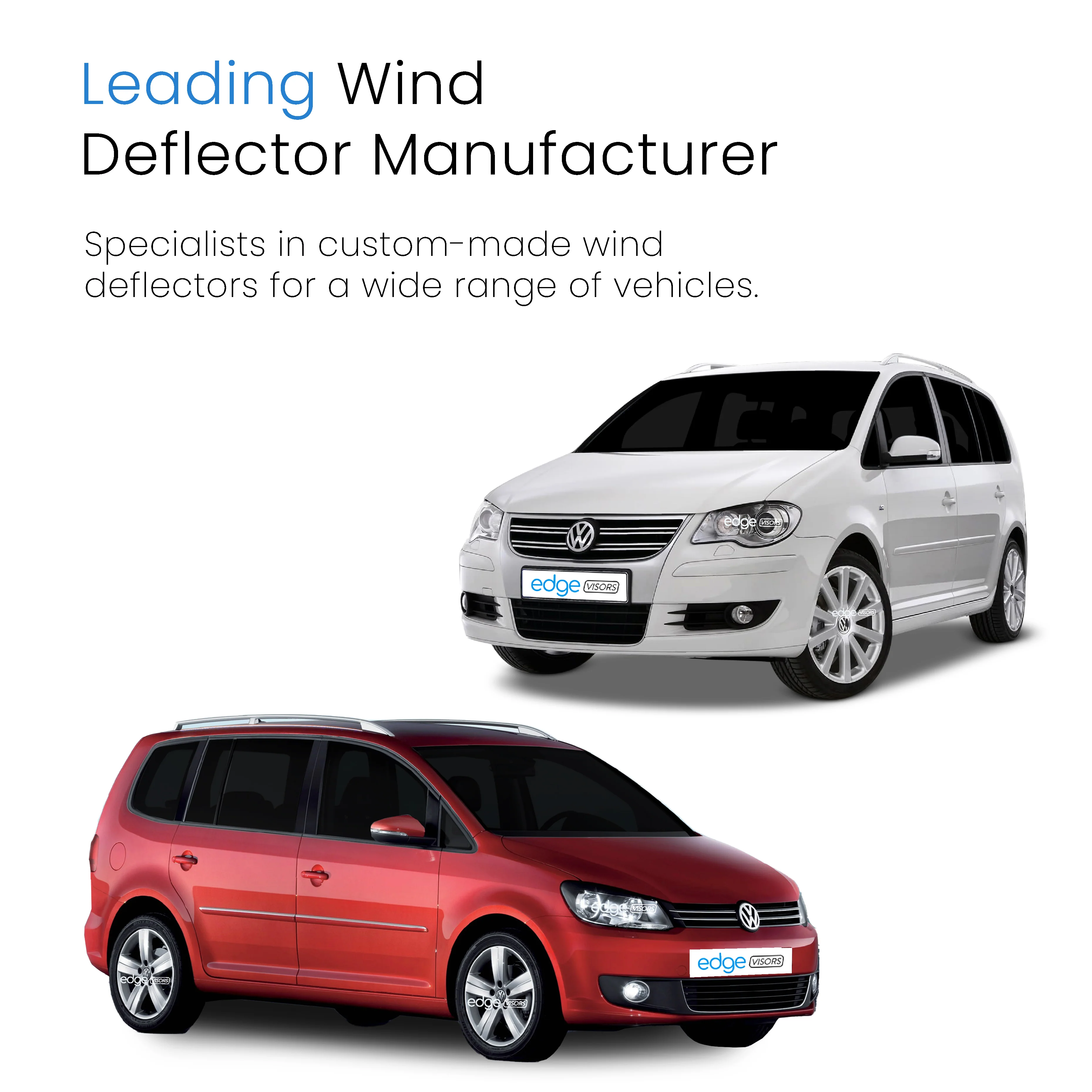 VW Touran MK1 & MK2 2003-2015 5 Door MPV Wind Deflectors 4pc - Image 4